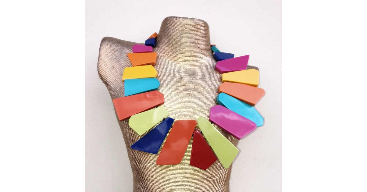 Collier spacial multicouleurs - Marion Godard - Collier/sautoir/Collier